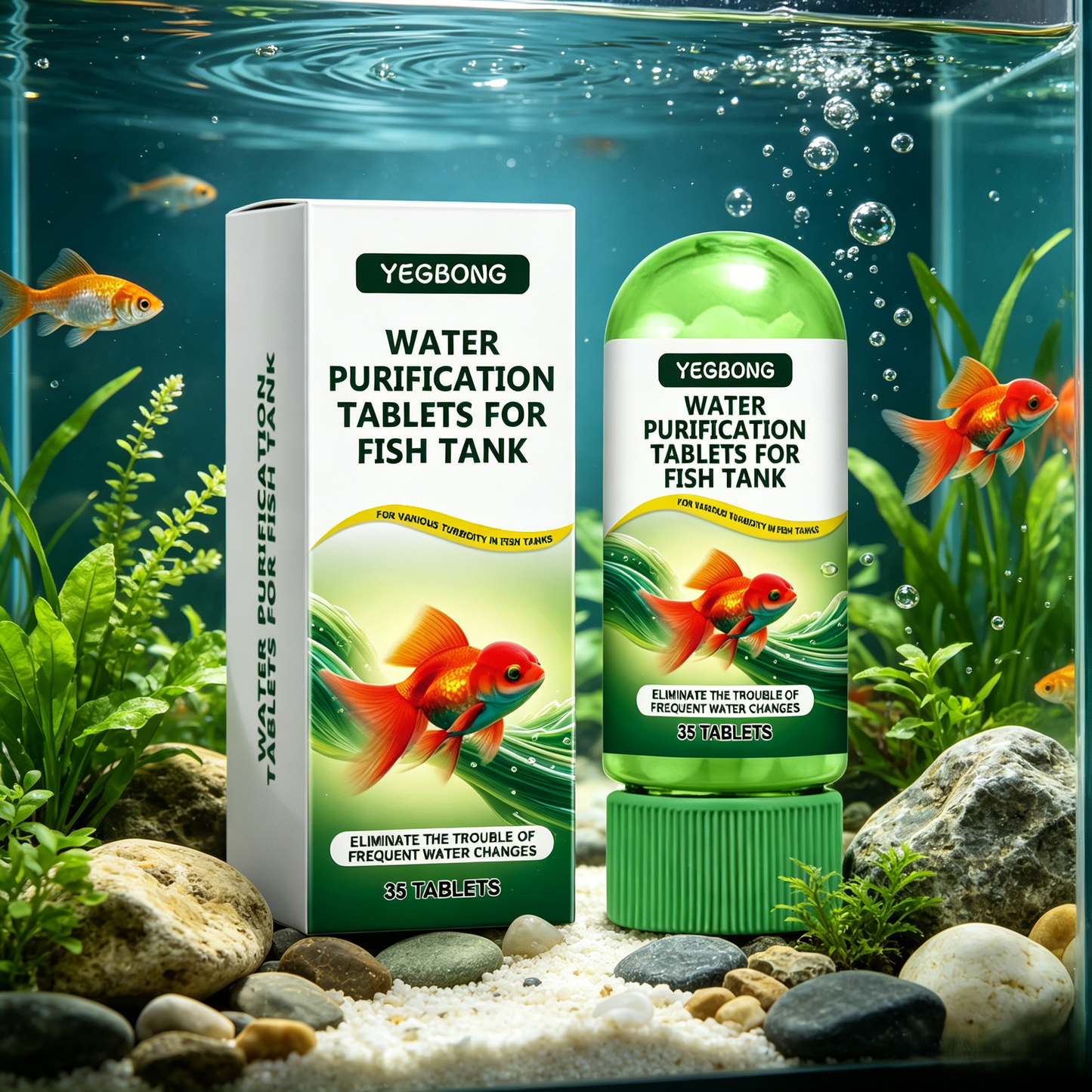 🐠 Cloudy Water? YEGBONG Tablets Make It Crystal Clear, Fast! 💦-EQ