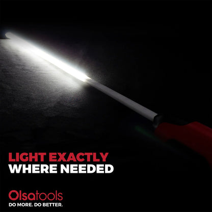 Bendable LED Flashlight Stick: Hands-Free Rechargeable Magnetic Light-EV