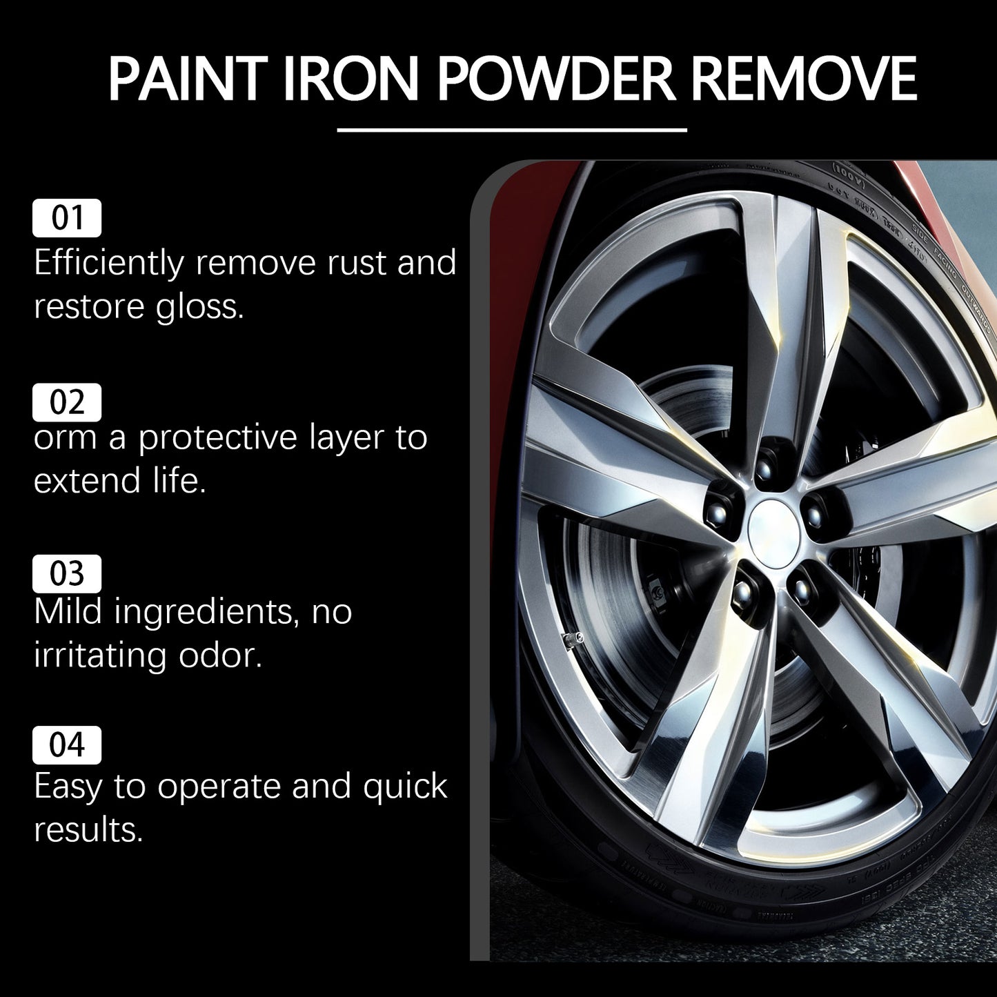 Professional Rust Remover Spray – Instantly Remove Rust & Restore Metal Like New-EV