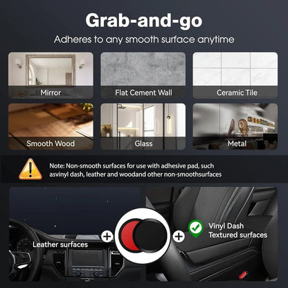 🎁[2026] 360° Vacuum Magnetic Car Mount, Ultra-Stable MagSafe Phone Holder for Dash & Windshield, Fits All Phones & Heavy Cases-BP