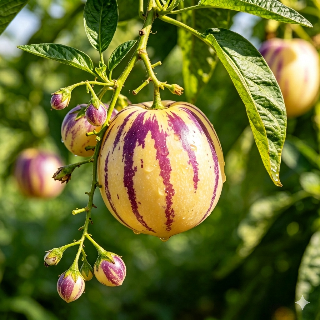 🌱Exotic Pepino Melon Collection: 🌿The Sweet Fusion of Pear & Honeydew | Premium High-Yield Variety for Home Gardens-BP