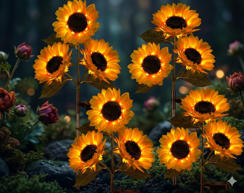 🌻🌞Enchanted Solar Sunflowers: 🌻Create a Dreamy Glowing Oasis in Your Backyard-BP