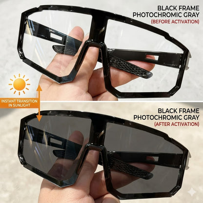 🕶️Day & Night Professional Cycling Goggles — Photochromic, Windproof & Sandproof, for Marathon, Outdoor, Bike, Hiking & Night Riding-EQ