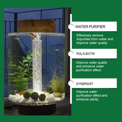 🏆Crystal Clear Aquarium Water Clarifier Tablets🐟 - Professional Fish Tank Cleaner for Cloudy Water, Odor Removal & Algae Control - Fish & Plant Safe🎁-LP