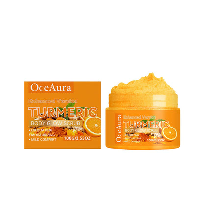 🔥OceAuraTM Enhanced Turmeric Body Glow Scrub🎁 - Natural Exfoliating & Skin Brightening for Dark Spots, Acne, and Smooth Skin-BP