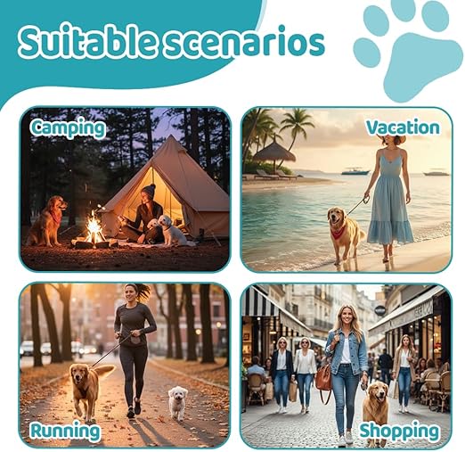 Stainless Steel Spherical Pet Water Bottle | 10oz Leak-Proof Portable Travel Dispenser with Foldable Silicone Bowl for Small & Medium Dogs.-&F