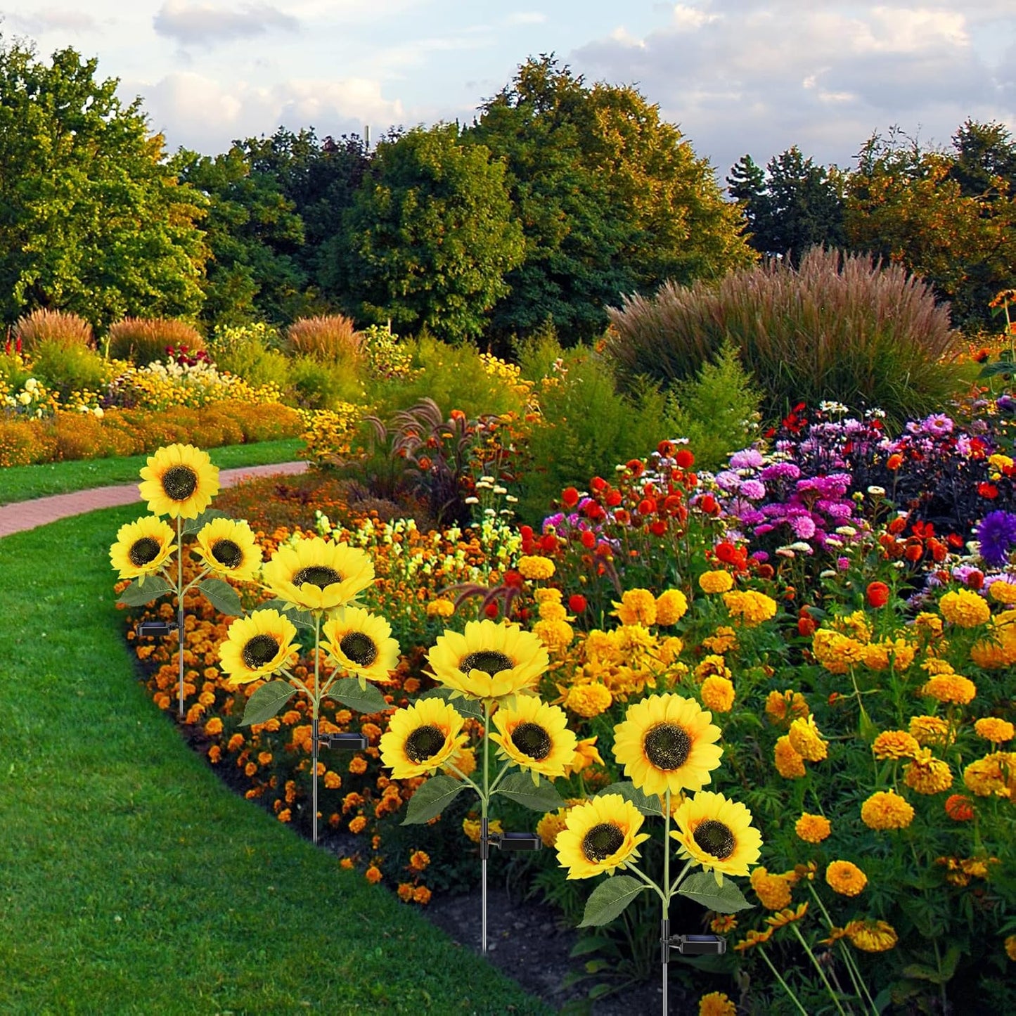 🌻🌞Enchanted Solar Sunflowers: 🌻Create a Dreamy Glowing Oasis in Your Backyard-BP