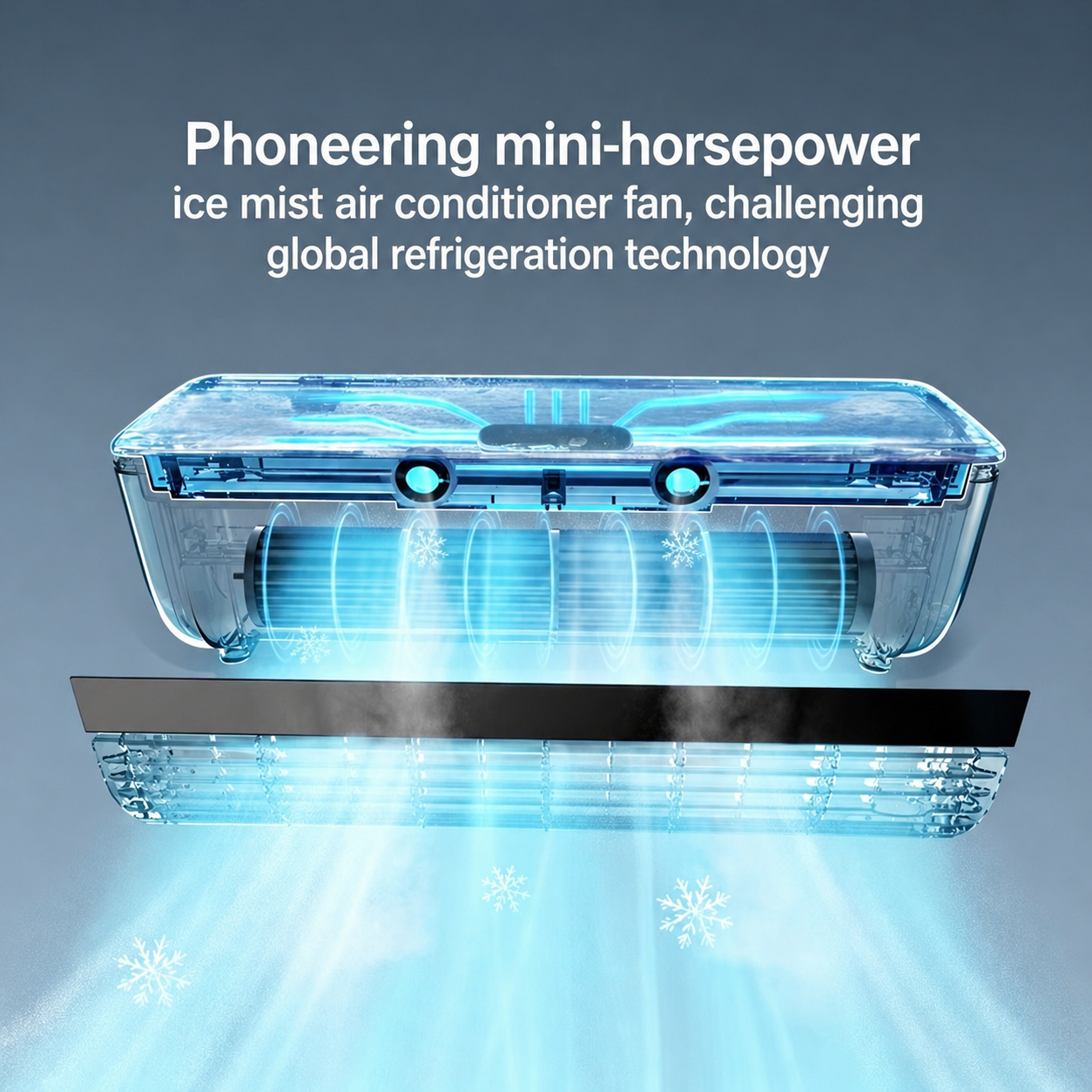 ❄️ Ice Mist Cooling Fan Wall-Mounted Mini Air Conditioner | No Drill, Powerful Airflow 💨-FO