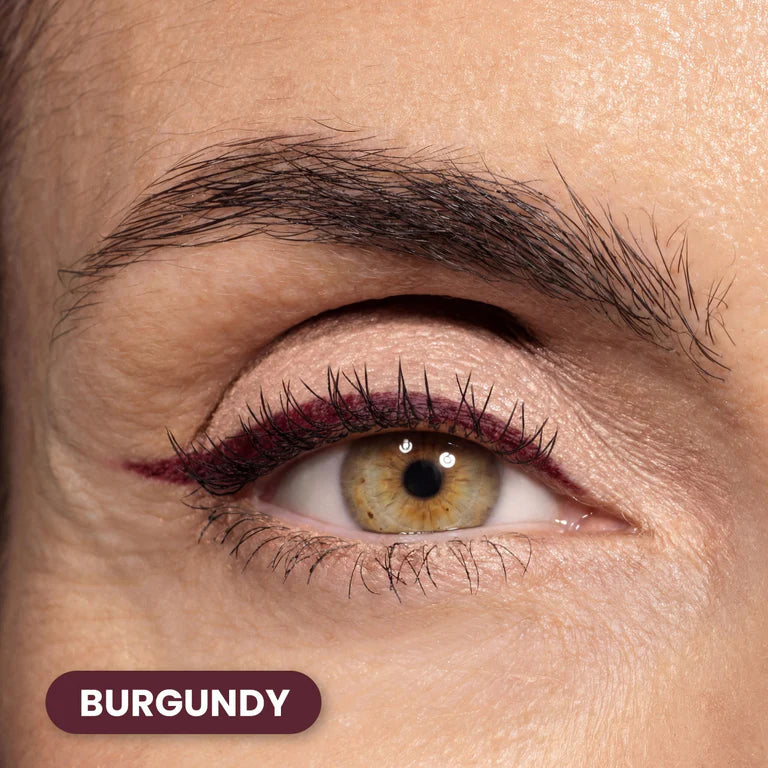 Burgundy eyeliner shade