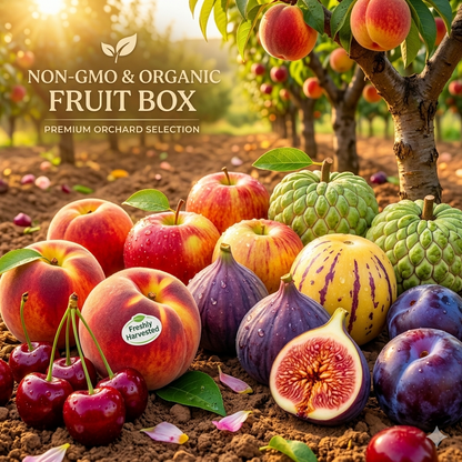 🔥Bountiful Backyard Harvest: Premium 7-Variety Non-GMO Heirloom Fruit Kit🍑🍒🟣-BP
