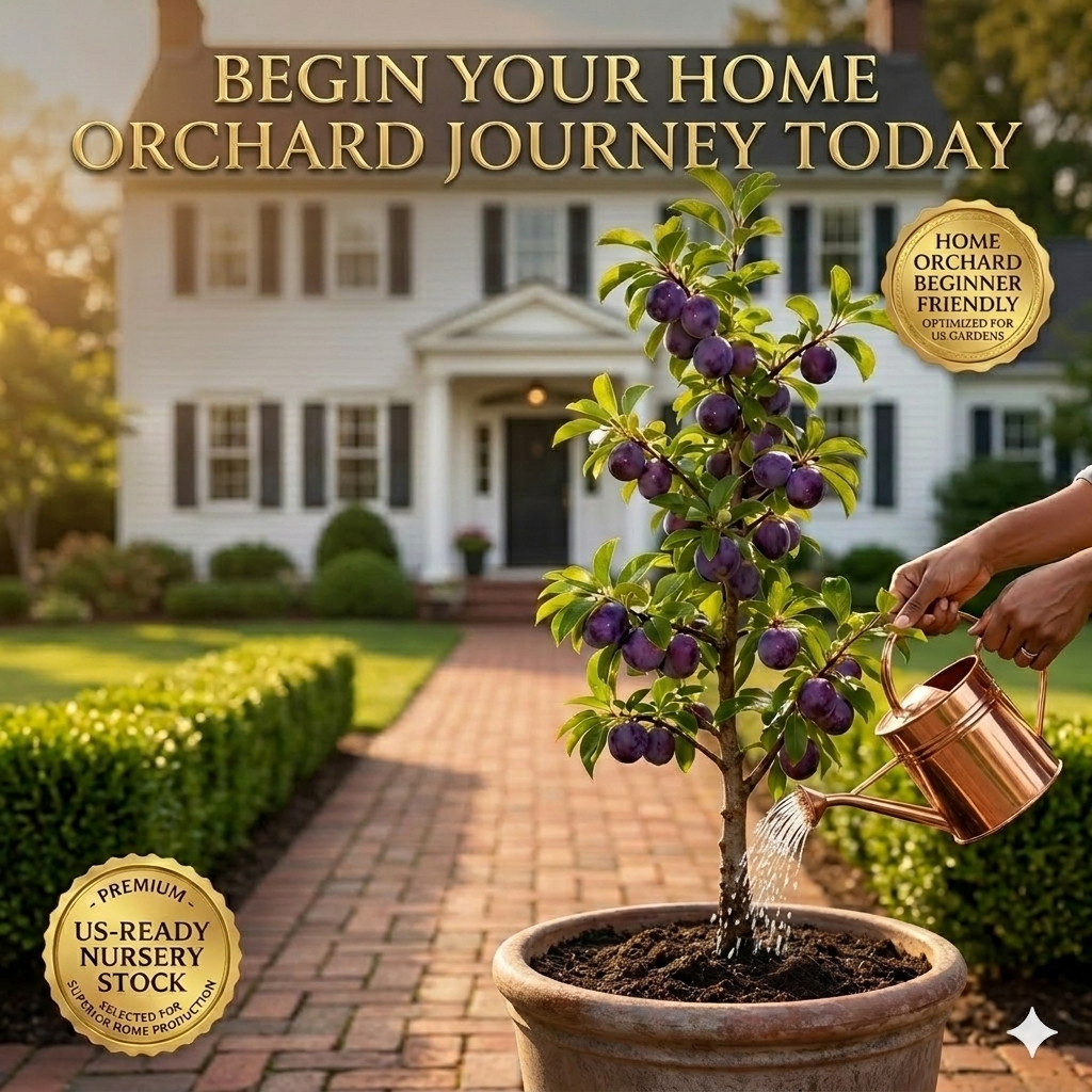 🌱Premium Purple Harvest: High-Yield Heirloom Plum Collection - Your Private Orchard Success Starts Here-BP