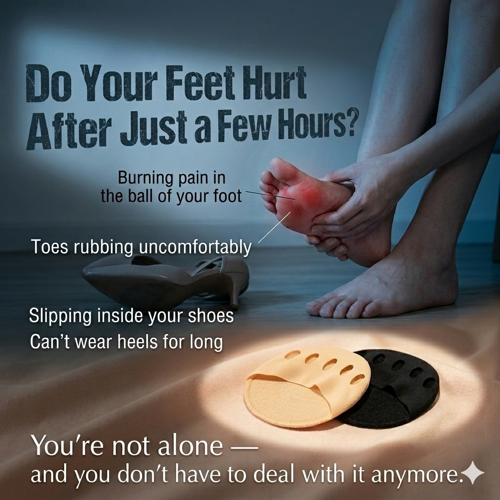 Invisible Five-Toe Forefoot Pads👣Soft, Anti-Slip Cushion for Effortless All-Day Comfort ✨-FO