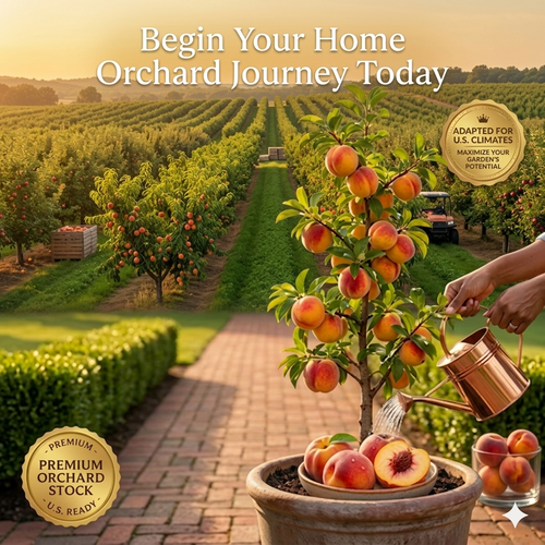 🍑 Peach Plant Kit | Sweet & Juicy Fruit for Your Home Orchard🏡-FO