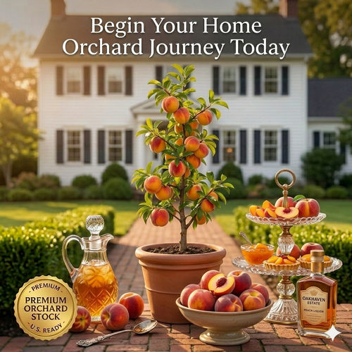 🍑The Ultimate Backyard Peach Duo: Giant Juicy Variety - Begin Your Home Orchard Journey Today-BP