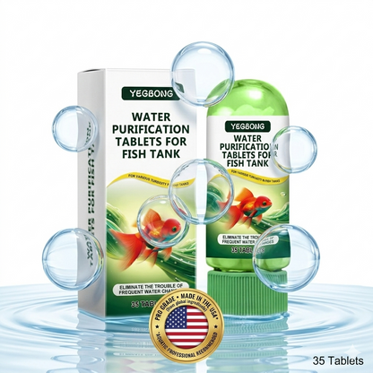 💧YEGBONG Water Purification Tablets - 🏆Rapid Clarity for Fish Tanks, Crystal Clear Water in Minutes💦-BP