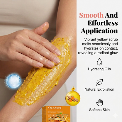 🔥OceAuraTM Enhanced Turmeric Body Glow Scrub🎁 - Natural Exfoliating & Skin Brightening for Dark Spots, Acne, and Smooth Skin-BP