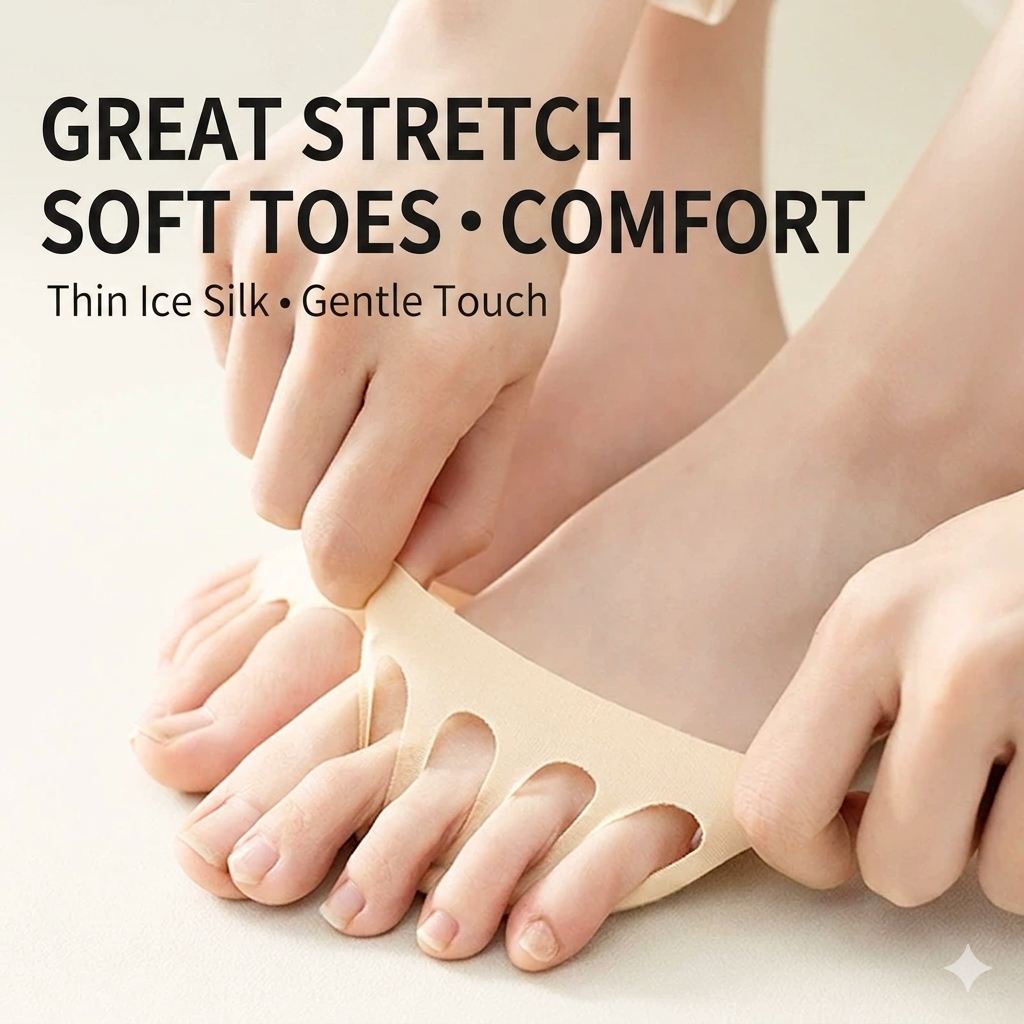 Invisible Five-Toe Forefoot Pads👣Soft, Anti-Slip Cushion for Effortless All-Day Comfort ✨-FO