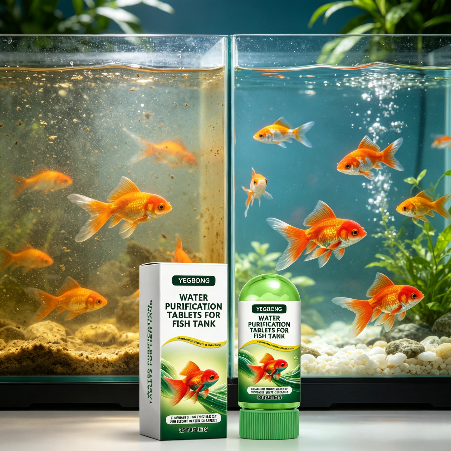 🐠 Cloudy Water? YEGBONG Tablets Make It Crystal Clear, Fast! 💦-EQ