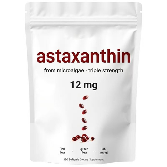 🎁 V-Day Special: Glow from Within! ✨ Astaxanthin 12mg (120 Sgels) - 4 Month Supply 💖 Buy Now for Your Sweetheart! 🌹-TY